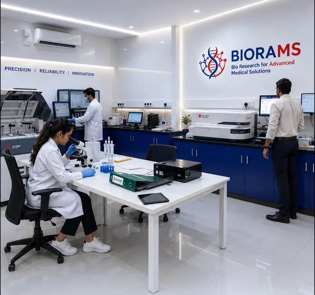 Researchers working in the BIORAMS laboratory